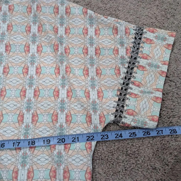 Cabana life Women's Tunic swim cover up Cream Pink and Blue Size Large - Picture 10 of 11